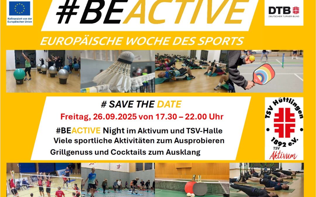 BeActive 2025 „SAVE THE DATE“